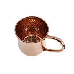Медная кружка с ручкой для настаивания медной воды d-9см h-9,5см 500ml - Сандаловый дом фото 2
