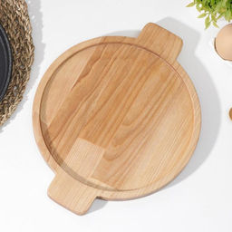 Подставка для сковороды деревянная Adelica, 30×24×1.8 см, внутренний диаметр 22 см, берёза