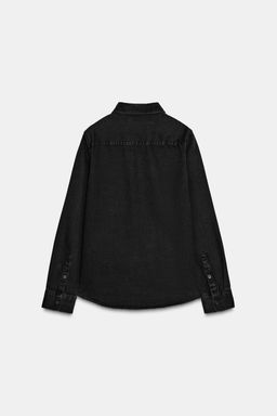 ZW COLLECTION SLIM DENIM SHIRT - Zara фото 8