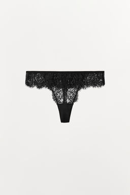 LACE THONG WITH RUFFLE TRIM - Zara фото 6