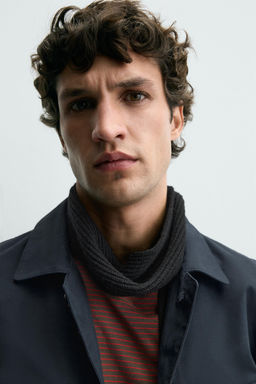 TEXTURED TWILL OVERSHIRT WITH POCKETS - Zara фото 5