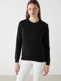 Bisiklet Yaka Kad?n Triko Kazak