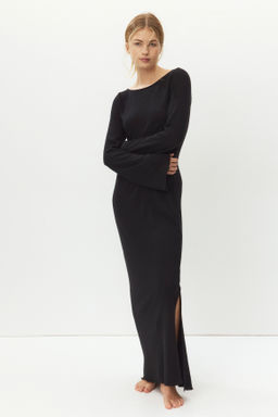 Vestido en punto fino con escote barco - H&m фото 6