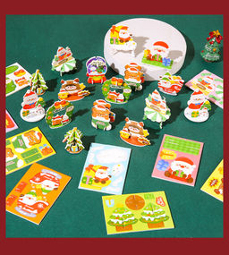 Паззл 3d мини Новогодние, набор 10 штук 9046657