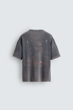 CAMISETA PUNTO RELAXED FIT LAVADO / Azul lavado - Zara фото 8