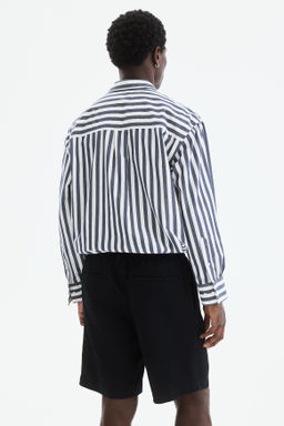 Pantal?n corto en mezcla de lino Relaxed Fit - H&m фото 7