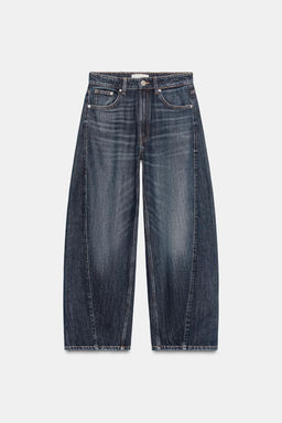 JEANS TRF BAGGY BARREL TIRO MEDIO / Marino - Zara фото 7