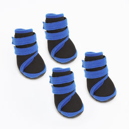 Ботинки высокие для больших собак, набор 4 шт, размер XS (подошва 7 х 5,1 см), чёрно-синие - Simaland фото 9