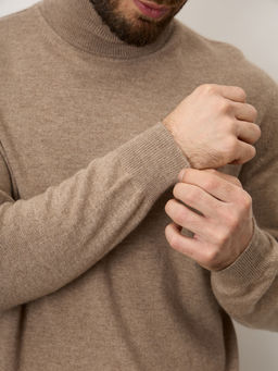 Водолазка мужская из кашемира 5031 капучино