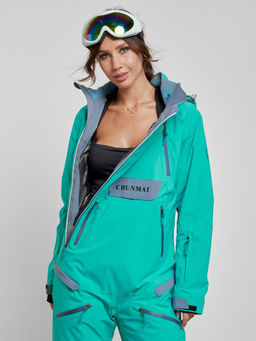 Горнолыжный комбинезон женский зимний зеленого цвета 2323Z - Mtforce фото 20