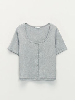 Домашняя блузка из ажурного хлопка ZR2603122807-38 / Zarina