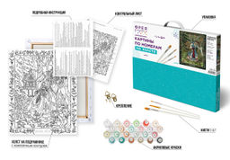 ФРЕЯ PNB/PL-302 Набор для раскрашивания по номерам 50 х 40 см Славянская мифология. Баба Яга  фото 5