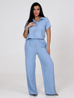 ЖК-Камила ЖЕНСКИЙ КОСТЮМ (Голубой)