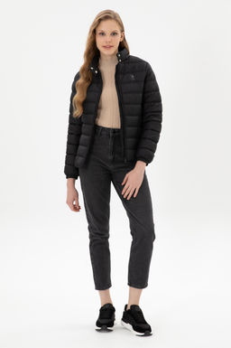 Kad_n Siyah Mont Sepette S_rpriz _ndirim