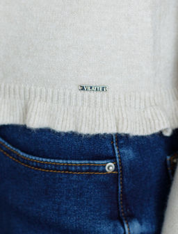 D31.149 Кардиган женский овсяный меланж