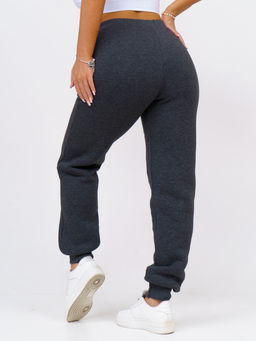 Брюки женские футер 3-х нитка антрацит/меланж