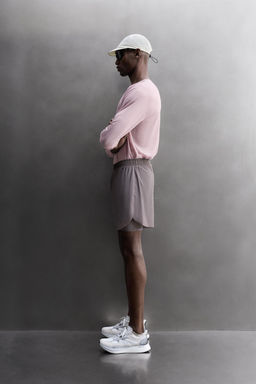 PANTALONES CORTOS RUNNING 2 EN 1 / Morado