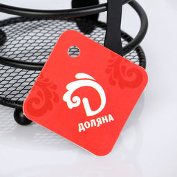 Сушилка для столовых приборов Доляна, 10.5×10.5×16 см, чёрная