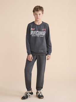 Bisiklet Yaka Erkek ?ocuk Sweatshirt