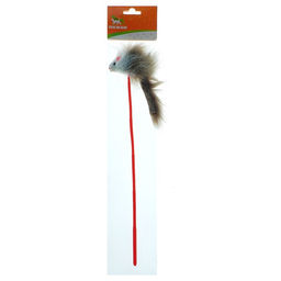 Дразнилка из искусственного меха Пушистик, серая - Пижон фото 4