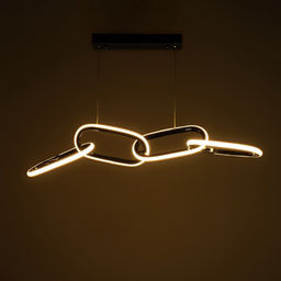 Светильник с ПДУ «Меган» 4хLED 45 Вт 3000-6000К черный хром 89×18×23-123 см