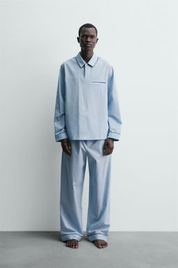 JACQUARD PYJAMA POLO SHIRT