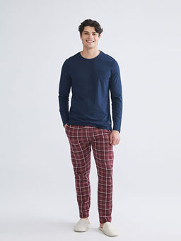 Standart Kal?p Ekose Erkek Pijama Alt