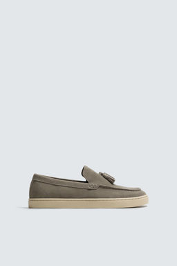 CASUAL LEATHER LOAFERS WITH TASSELS - Zara фото 11