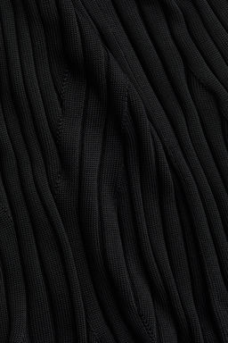 Vestido en punto de canale con cuello cisne - H&m фото 8