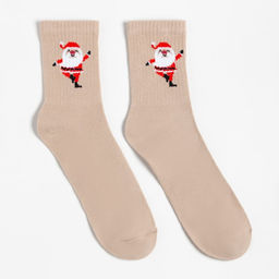 Новогодний подарочный набор KAFTAN Happy NY носки размер 36-39 (23-25 см), бомбочка для ванн