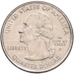 Монета 1/4 доллара (25 центов) 2007 года P США Штаты и территории  Штат Айдахо