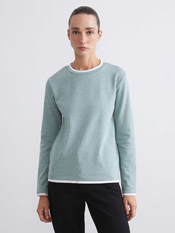 Bisiklet Yaka Kad?n Sweatshirt