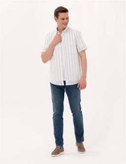 Haki Comfort Fit K_sa Kollu G_mlek