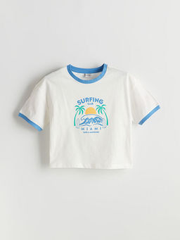 Bisiklet Yaka K?z ?ocuk Ti??rt