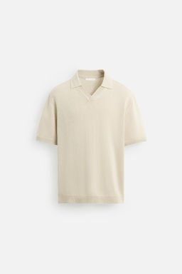 TEXTURED KNIT POLO SHIRT - Zara фото 18