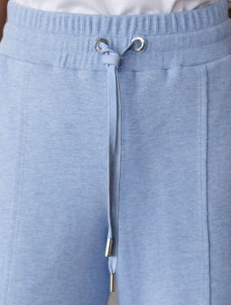 Брюки прямые из премиального футера двухнитки с эластаном - Vilatte фото 2