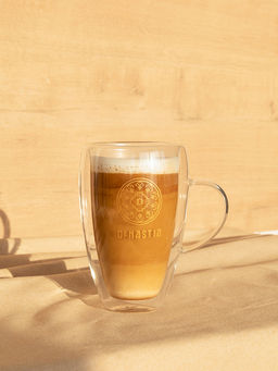 Кружка с двойным стеклом прозрачный боросиликатное стекло