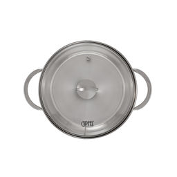 2319 GIPFEL Кастрюля SOFIA 24х13см/5 л, со стеклянной крышкой, с индукционным капсульным дном. Материал: нерж. сталь 18/10. Толщина: 0,5мм  фото 5