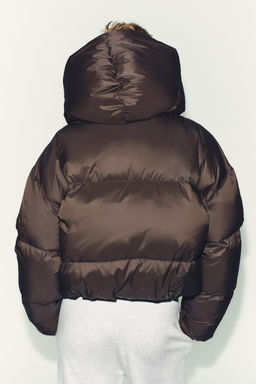 WATER-REPELLENT AND WINDPROOF DOWN JACKET WITH HOODIE - Zara фото 6