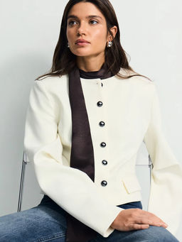 Приталенный однобортный жакет / Zarina фото 6