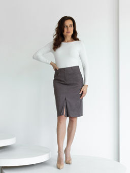 вельветовая юбка на подкладке - Трика фото 4