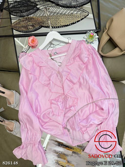 Нарядная блузка с воланами