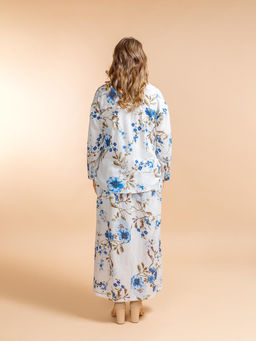 Костюм юбка и блузка (вискоза,лен) №25-200-2 (Лето 2025) - Ганг фото 4