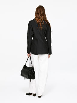 Camisa de seda ajustada - H&m фото 3