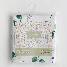 Скатерть Доляна Eucalyptus, 180?144 см, 100% хлопок, 164 г/м?