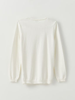 Bisiklet Yaka Basic Uzun Kollu K?z ?ocuk Triko Kazak - Waikiki фото 3