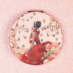 Зеркало карманное 7 см / GT357 /уп 50/300/ кожзам - Галеонтрейд фото 5