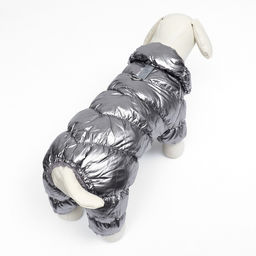 Комбинезон Блеск, размер XS (ДС 19 см, ОГ 28, ОШ 19 см, до 3 кг), серебряный 974874 - Simaland фото 3