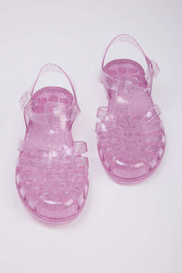 Trendyol Shoes Siyah Jelly Simli Kad?n Sandalet TAKSS24SD00006