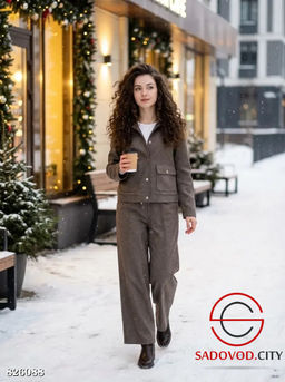 Костюм тройка женский из кашемира